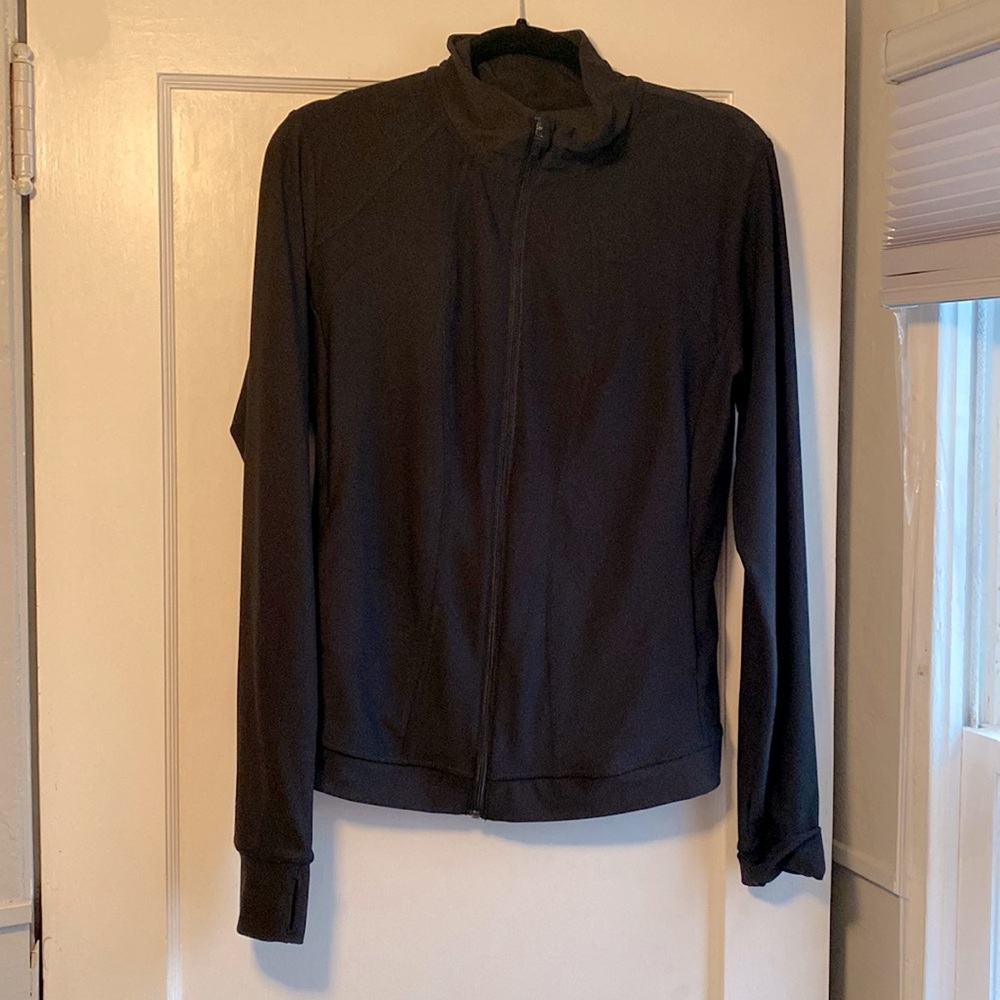 Black Athletic Zip-Up